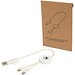 Citala 30 cm 5-in-1 Kabel aus recyceltem Kunststoff für Datenübertragung und 27W Schnellladung, weiss