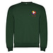 Clasica Sweatshirt mit Rundhalsausschnitt Unisex, dunkelgrün, L