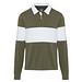 Clyde Rugby Polo Sweatshirt Unisex, grün / weiß, XS