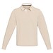 Clyde Rugby Polo Sweatshirt Unisex, Oatmeal, XS