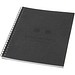 Desk-Mate® A5 farbiges Notizbuch mit Spiralbindung, schwarz
