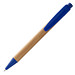 Druckkugelschreiber Borneo, schwarze Mine, natur/royalblau