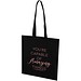 EcoSeal GRS-recycelte Nonwoven Kongress Tragetasche 6 L, schwarz