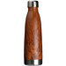 Edelstahl-Isolierflasche Holzoptik Tampa, 500 ml, braun