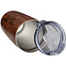 Edelstahlbecher Holzoptik Costa Rica, 550 ml, braun