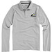 ELEVATE Herren Langarm Poloshirt Oakville, grau meliert, XXXL