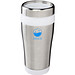 Elwood Isolierbecher, 470 ml, silber/weiß