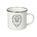Emaille-Becher Cozy, Subli, weiß