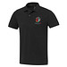 Emerald Polo Unisex aus recyceltem Material, schwarz, S
