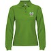 Estrella Langarm Poloshirt für Damen, Grass Green, 3XL
