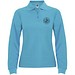 Estrella Langarm Poloshirt für Damen, türkis, L
