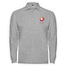 Estrella Langarm Poloshirt für Herren, Marl Grey, S