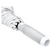 FARE® Automatik-Stockschirm Whiteline, weiß