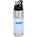 Fitz 800 ml RCS-zertifizierte, einwandige Trinkflasche aus recyceltem Edelstahl, grau