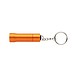 Flash Schlüsselanhänger-Taschenlampe aus RCS rec. Aluminium, orange