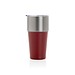 Fluid Becher aus RCS-zertifiziert recyceltem Stahl, 500ml, rot