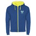 Fuji Kaputzensweatjacke Unisex, royalblau / Fluor Yellow, 2XL