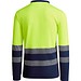 Sicherheits-Langarm-Poloshirt, XXXL, Marineblau/Neon-Gelb
