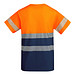 Funktionsshirt Tauri mit kurzen Ärmeln, M, navy/fluor orange