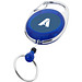 Gerlos Schlüsselanhänger mit Rollerclip, blau