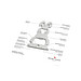 ROMINOX® Key Tool Bunny / Hase (16 Fkt.) im Motiv-Mäppchen Osterhase, grün