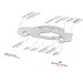 Geschenkartikel: ROMINOX® Key Tool Car/Auto (18 Funktionen) im Motiv-Mäppchen Große Helden, silber