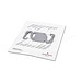 ROMINOX® Key Tool Link (20 Funktionen) im Motiv-Mäppchen Osterhase, grün
