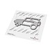 ROMINOX® Key Tool SUV / Auto (19 Funktionen) im Motiv-Mäppchen Frohe Ostern, grün