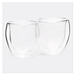 Gläser-Set DRINK LINE S, doppelwandig: 2er Set,transparent
