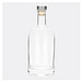 Glas-Trinkflasche PEARLY,transparent