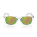Gleam Sonnenbrille aus RCS rec. PC mit verspiegelten Gläsern, weiß