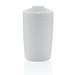 GRS recycelter PP-Becher mit Flip-Deckel, weiß