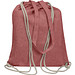 Gym-Cottonbag aus recycelter Baumwolle, rot