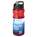 H2O Active® Eco Base 650 ml Sportflasche mit Ausgussdeckel, rot/ schwarz