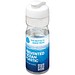 H2O Active® Eco Base 650 ml Sportflasche mit Klappdeckel, transparent/weiß