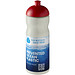 H2O Active® Eco Base 650 ml Sportflasche mit Stülpdeckel, elfenbeinweiß/ rot