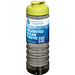 H2O Active® Eco Treble 750 ml Sportflasche mit Stülpdeckel & Trinkklappe, kohle, limone
