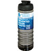 H2O Active® Eco Treble 750 ml Sportflasche mit Stülpdeckel & Trinkklappe, kohle, schwarz