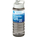 H2O Active® Eco Treble 750 ml Sportflasche mit Stülpdeckel & Trinktülle, kohle, schwarz