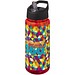 H2O Active® Octave Tritan™ 600 ml Sportflasche mit Ausgussdeckel, rot/schwarz