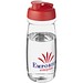 H2O Active® Pulse 600 ml Sportflasche mit Klappdeckel, transparent/rot