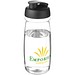 H2O Active® Pulse 600 ml Sportflasche mit Klappdeckel, transparent/schwarz