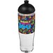H2O Active® Tempo 700 ml Sportflasche mit Stülpdeckel, transparent/schwarz