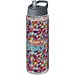 H2O Active® Vibe 850 ml Sportflasche mit Ausgussdeckel, transparent/stormgrey