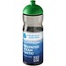 H2O Eco Sportflasche mit Stülpdeckel, 650 ml, kohle/hellgrün