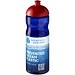 H2O Eco Sportflasche mit Stülpdeckel, 650 ml, royalblau/rot