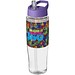 H2O Tempo Sportflasche mit Ausgussdeckel, 700 ml, transparent/lila