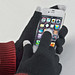 Handschuhe aus Acryl mit 2 Touch-Spitzen, schwarz