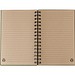 Hardcover-Notizbuch aus recyceltem Karton Caleb, Braun