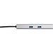 HUBERT 6-in-1 Hub, silber